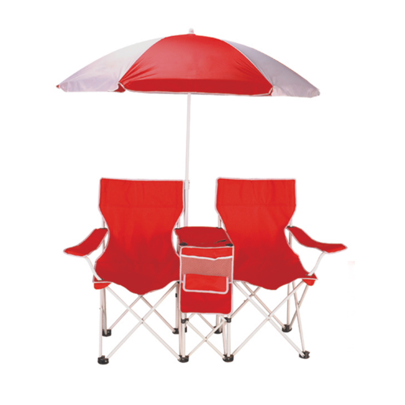 DGL-8105 Practical, Multi-Functional, Double Camping Chair With Umbrella