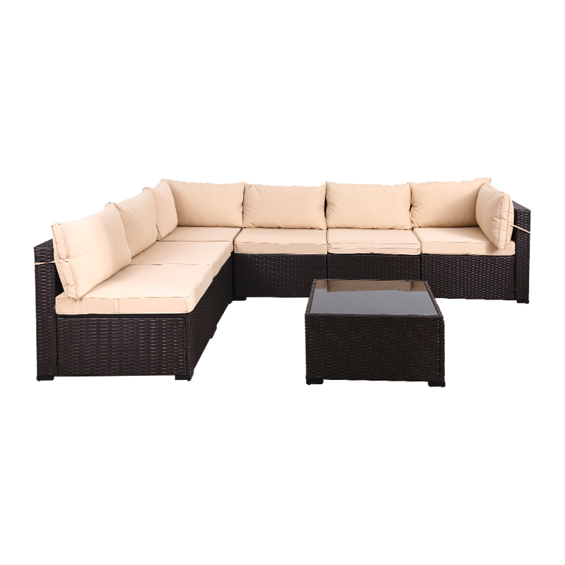 DGF-3001 Exquisite And Durable Seven-Piece Rattan Sofa Set